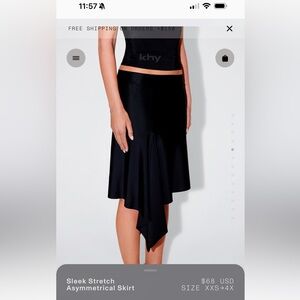 KHY sleek stretch symmetrical skirt